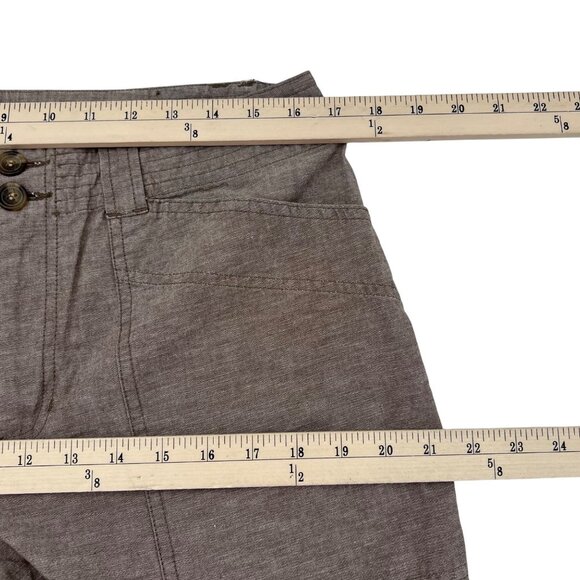 Liz Claiborne Women's Linen-Blend Drawstring Pants Size 12 Brown Lightweight - Picture 6 of 10